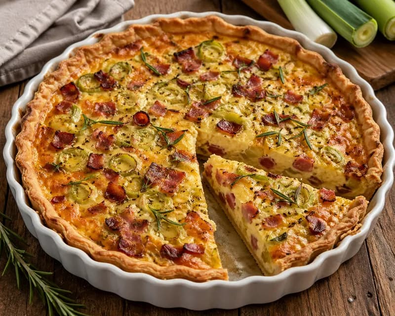 Bacon-porretærte