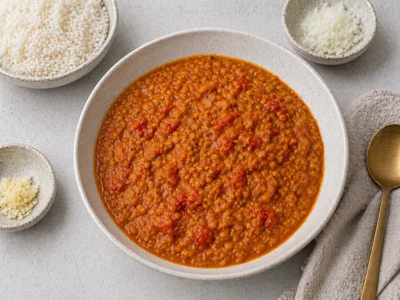 Dahl med røde linser og kokosmælk