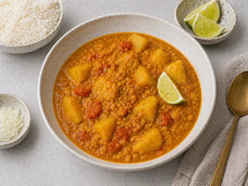 Indisk kartoffelcurry