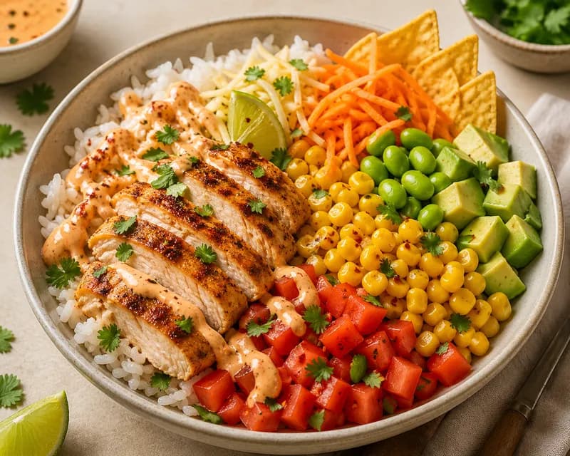 Mexi Bowl med kyllingekød
