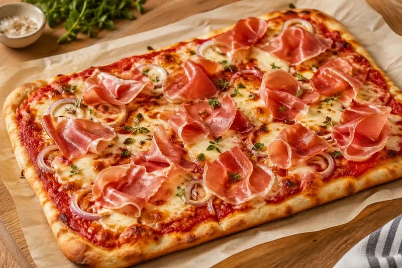 Parmaskinke pizza