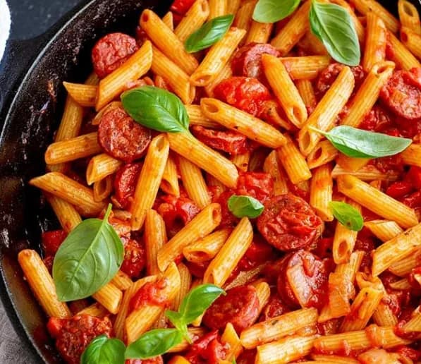 Spaghetti med chorizo