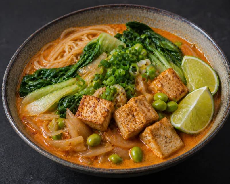 Vegansk nudelsuppe