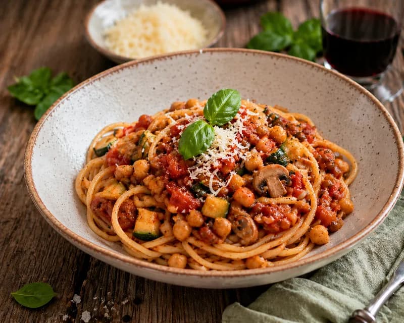 Vegetar bolognese med kikærter