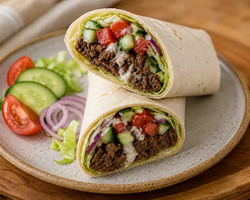 Wraps med oksekød