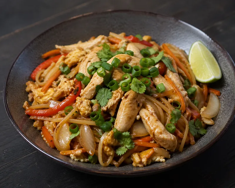Pad Thai med kylling