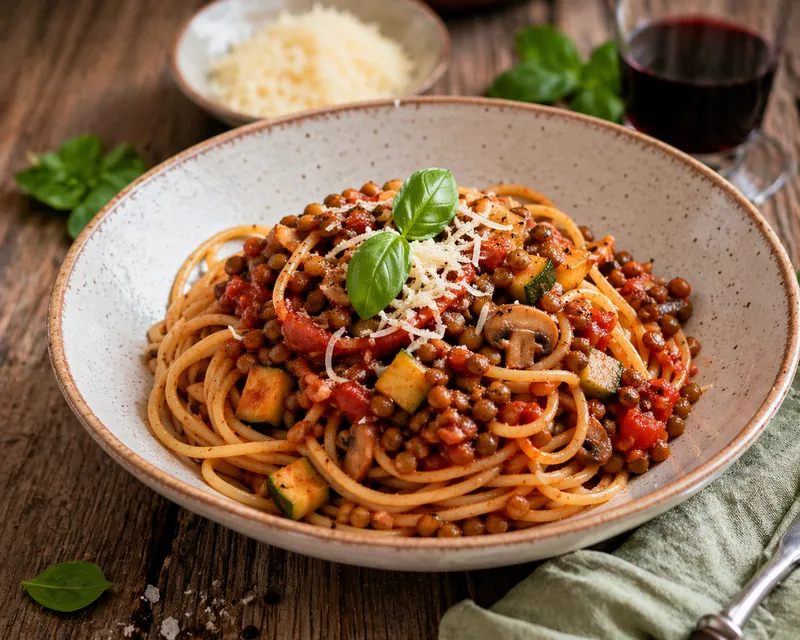 Vegetar bolognese med linser